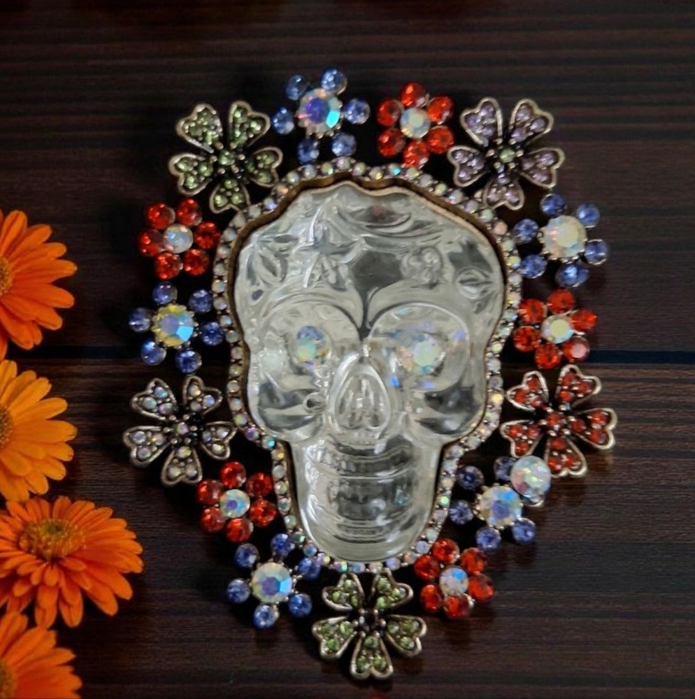 SUGAR SKULL BROOCH